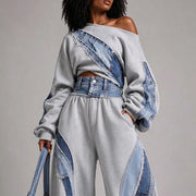 Gray / Denim Blue