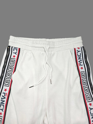 ALBIANO - Completo bianco o nero con stampa lettering e zip laterali
