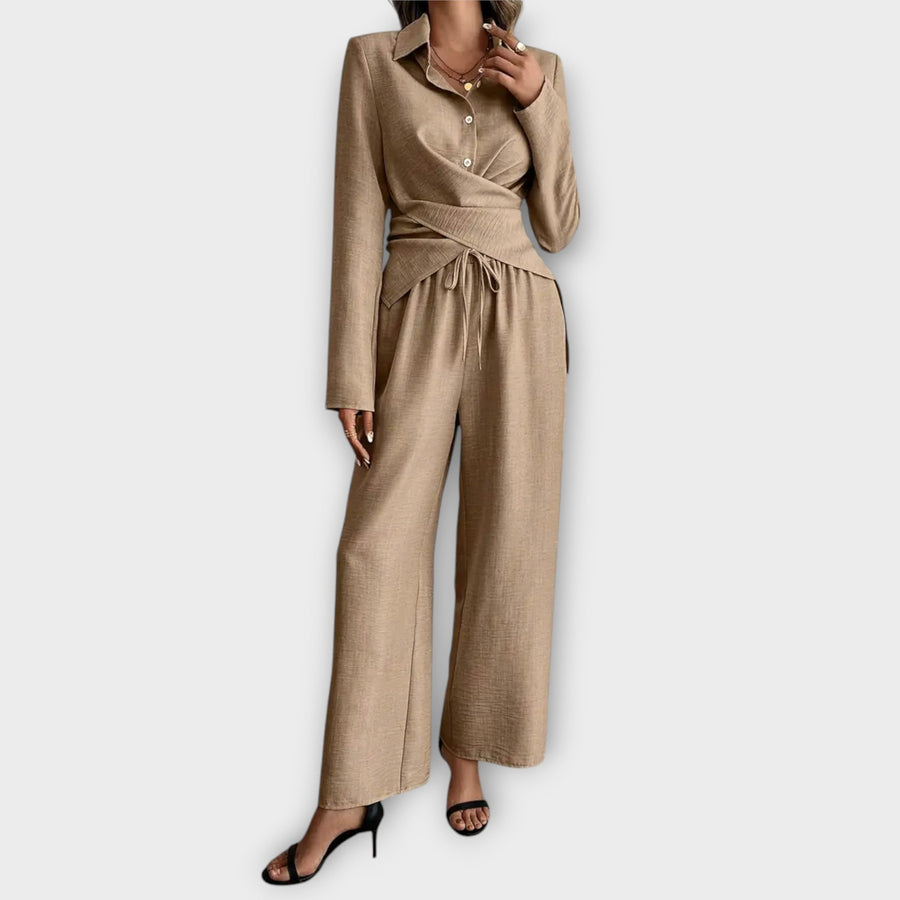 SOFIA - Set moda in khaki, blu, nero e rosa