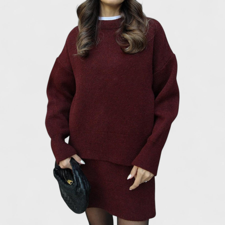 GIULIA - Completo in maglia morbida multicolore