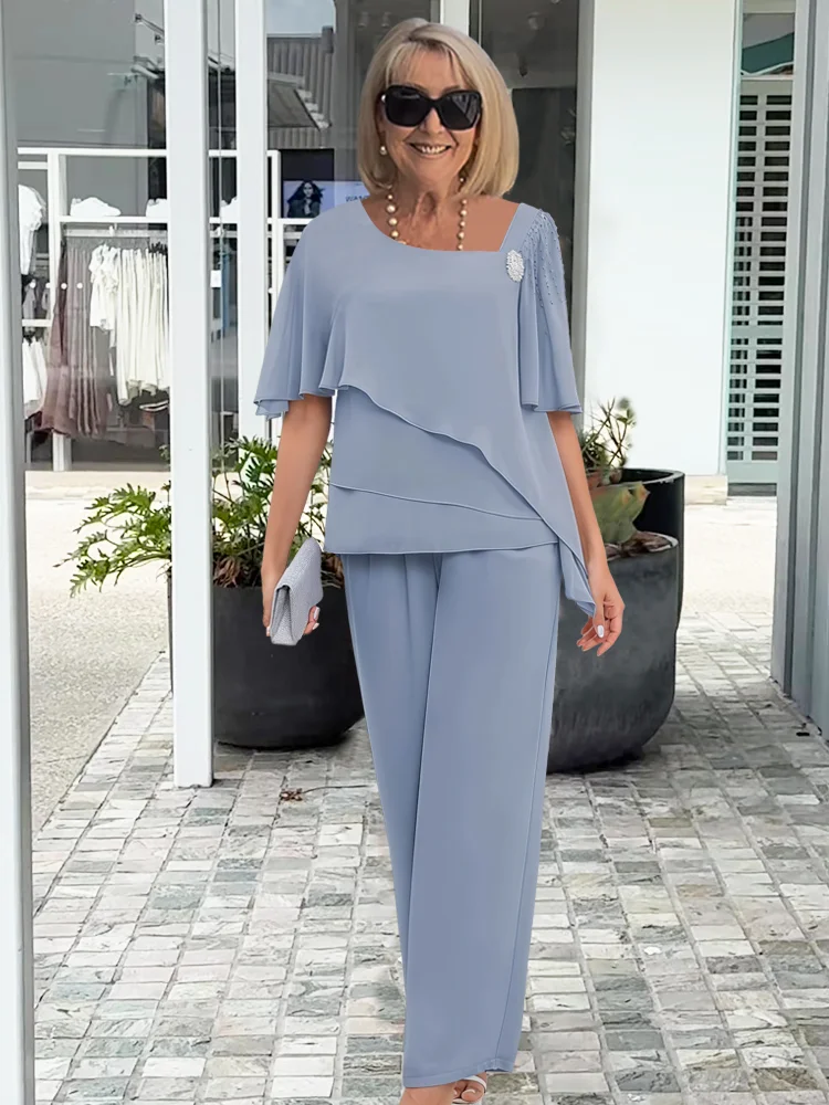 BEATRICE - Set elegante blu navy