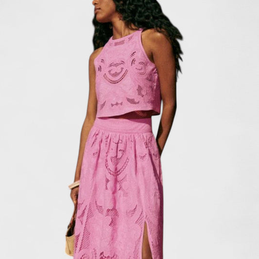 BEATRICE - Completo in pizzo leggero