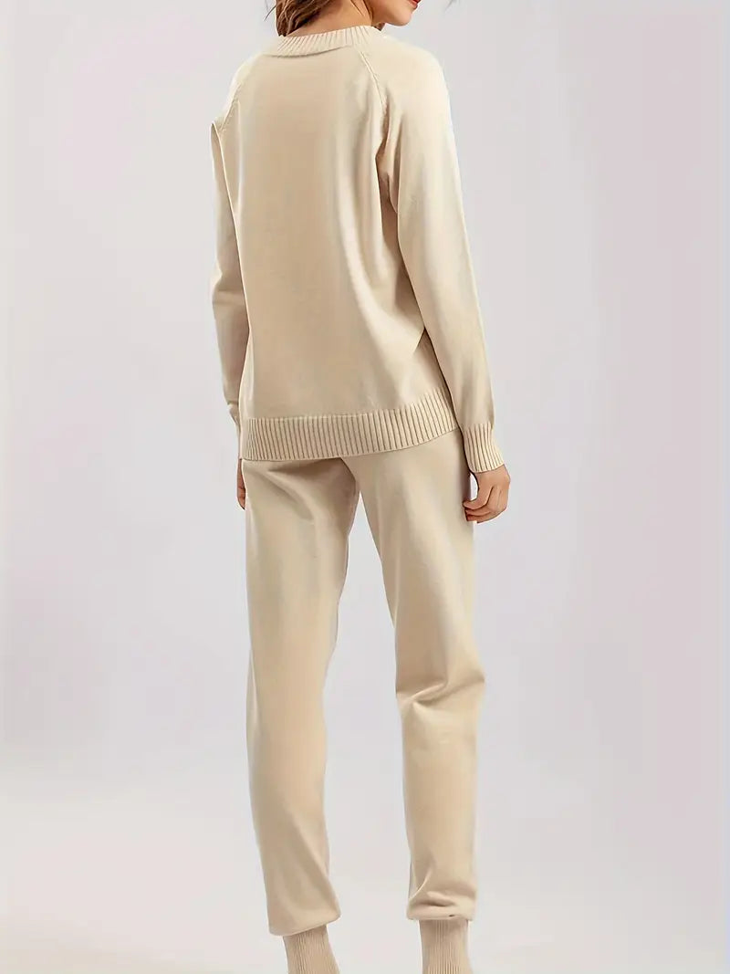 SOFIA - Completo due pezzi in beige, grigio, verde o marrone