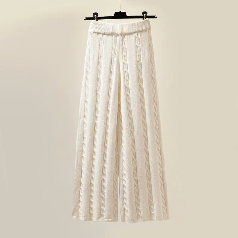 POLESELLA - Set due pezzi in maglia con gilet trapuntato