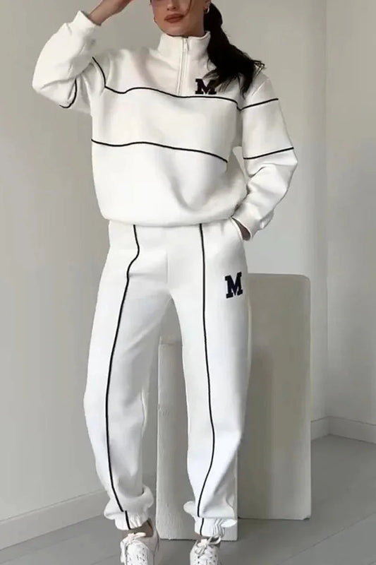 CHIARA - Completo sportivo due pezzi con zip