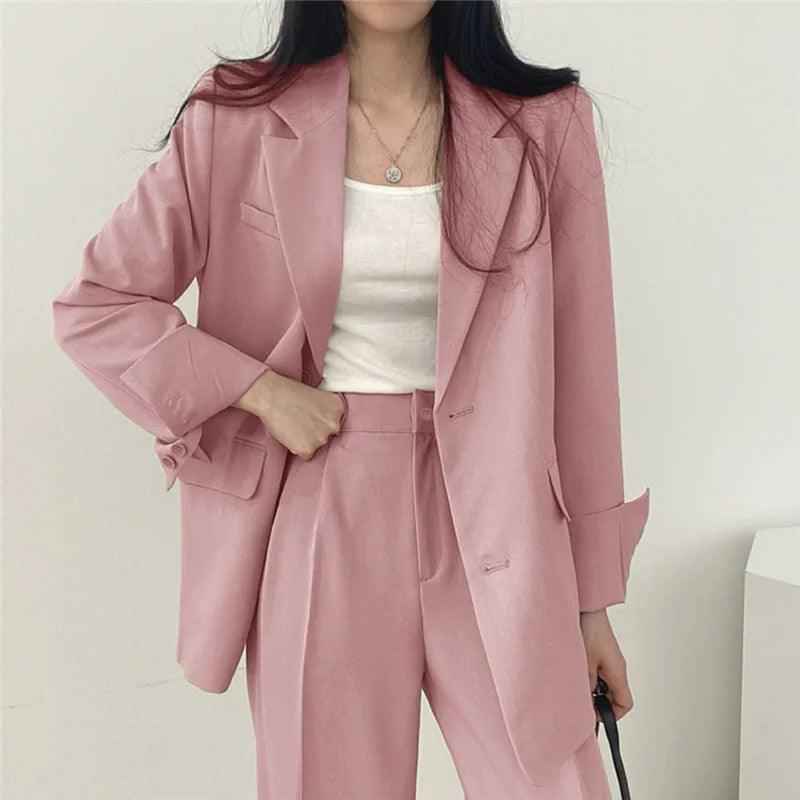 PIANIGA - Set due pezzi elegante con blazer lungo
