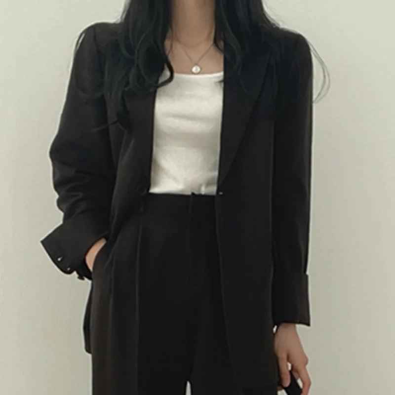 PIANIGA - Set due pezzi elegante con blazer lungo