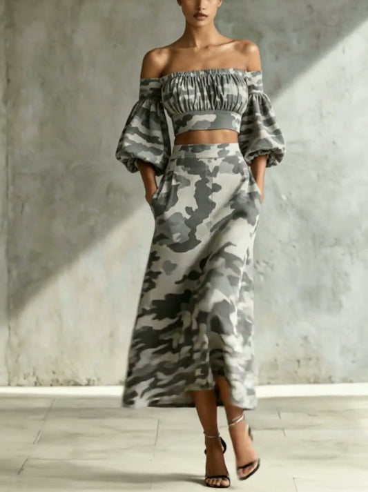 BARANELLO - Completo elegante con top e gonna
