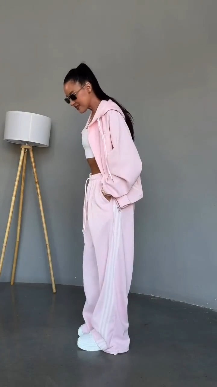 PETUNIA - Set due pezzi con felpa oversize e pantaloni ampi per il relax ✨