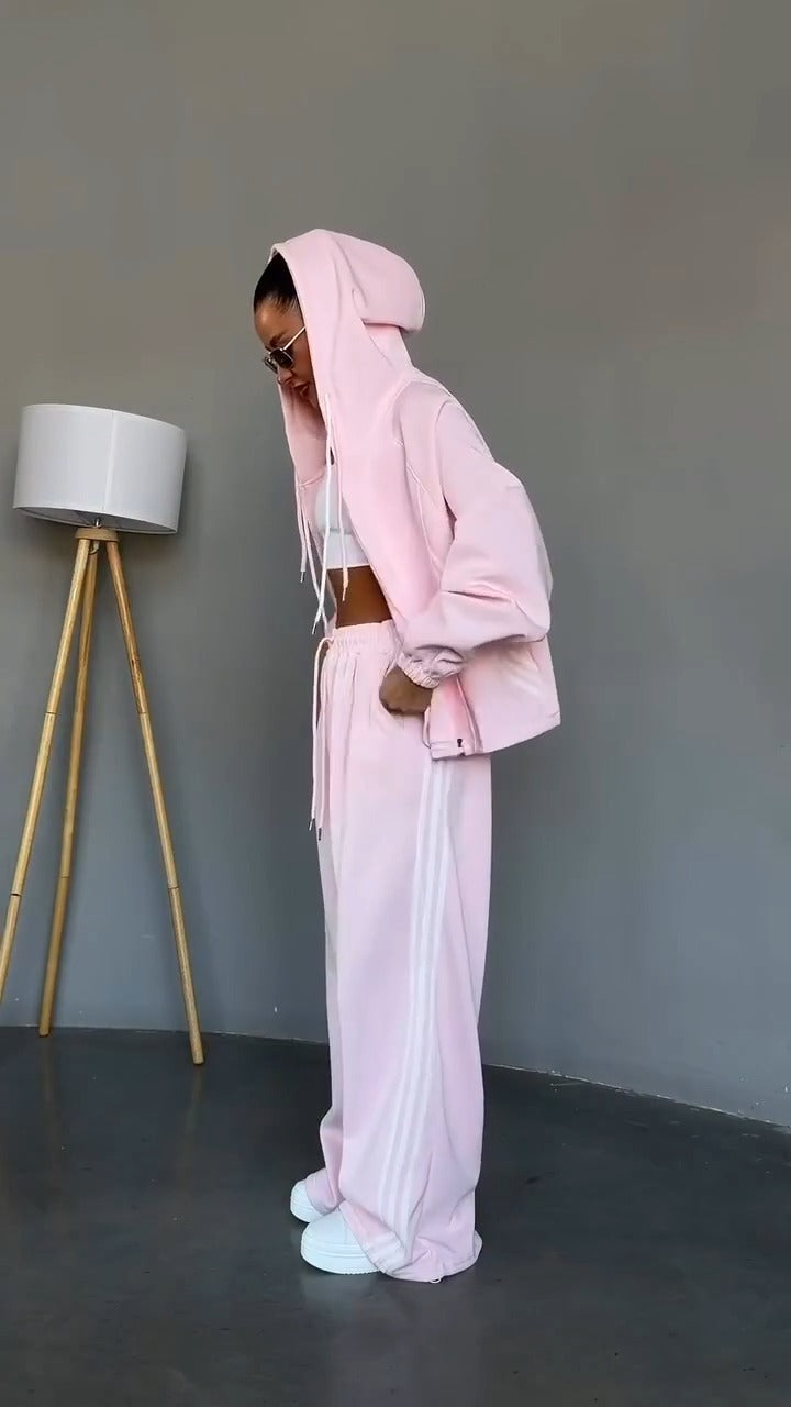 PETUNIA - Set due pezzi con felpa oversize e pantaloni ampi per il relax ✨