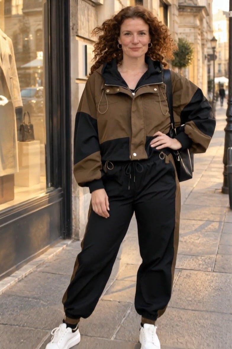 GRECI - Set due pezzi sportivo elegante in stile coreano