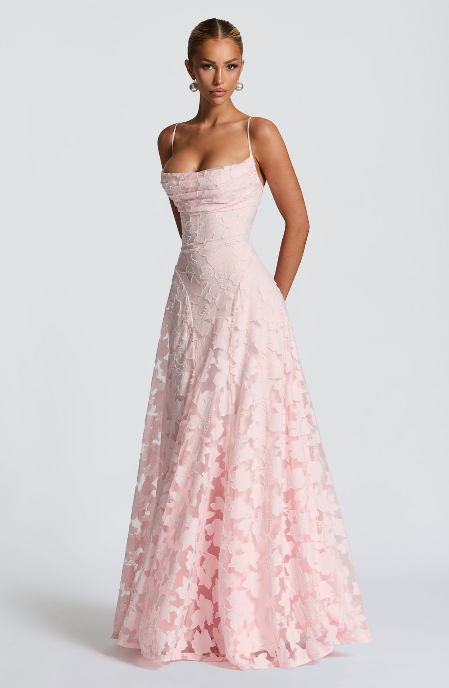 Caleia – Abito Maxi in Pizzo con Corsetto