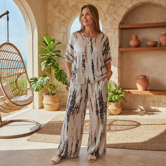 GIULIA - Set casual stampato multicolore