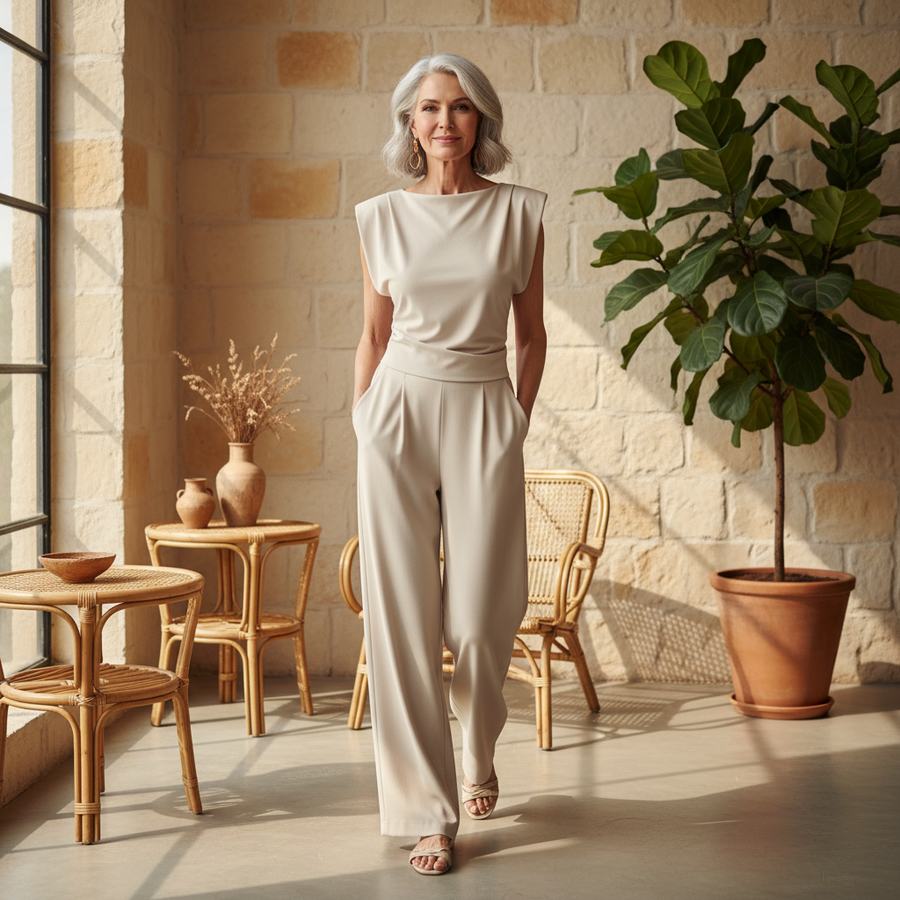 SOLENNE - Set Casual Elegante Multicolore