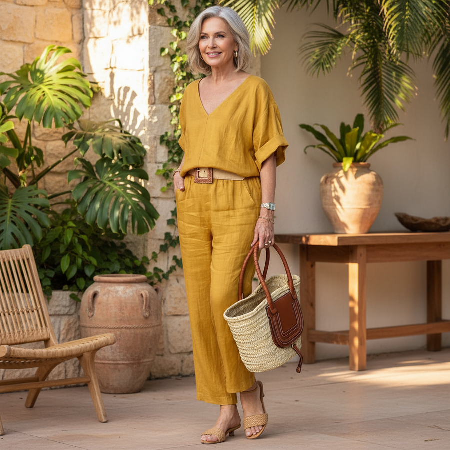 ALESSIA - Set due pezzi casual multicolore