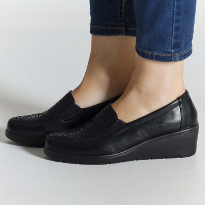 Gemma - Mocassino Fashion con zeppa