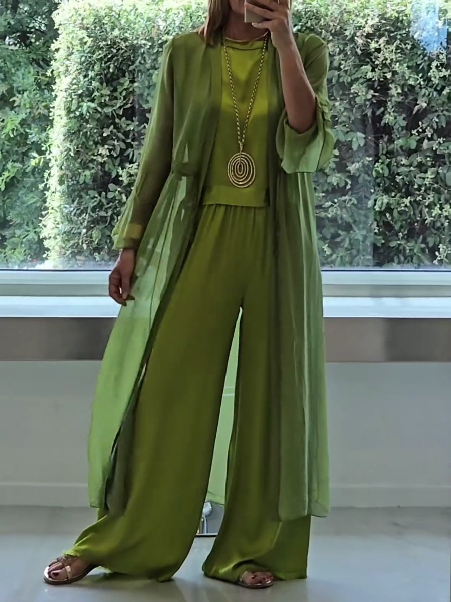 CHIARA - Set elegante verde confortevole