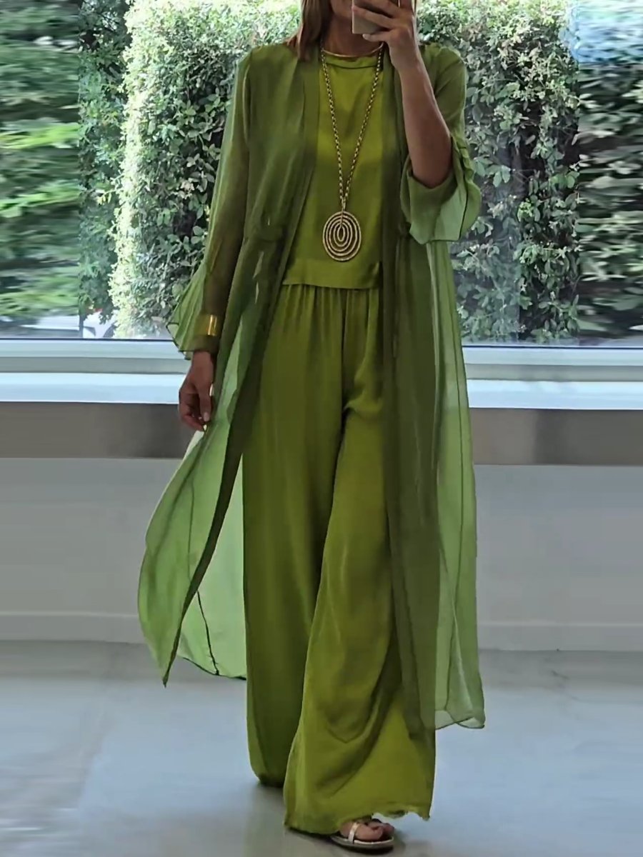 CHIARA - Set elegante verde confortevole
