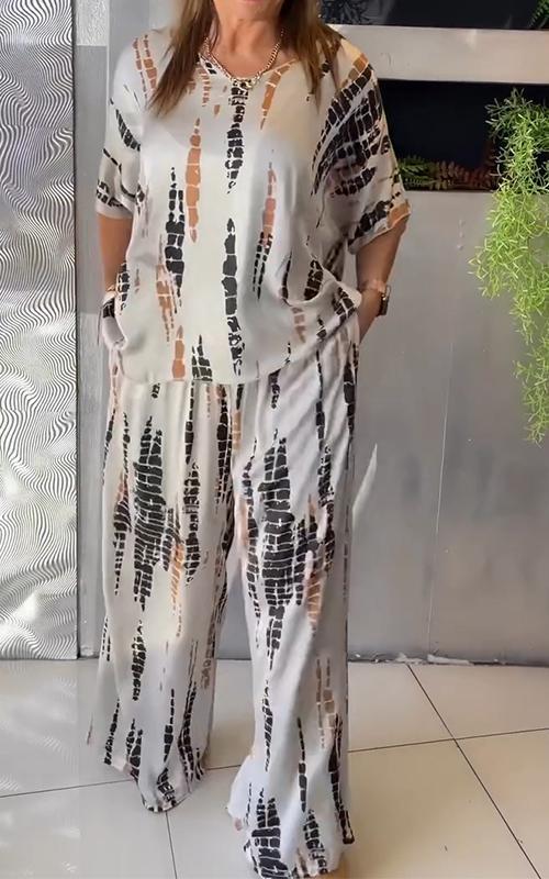 GIULIA - Set casual stampato multicolore