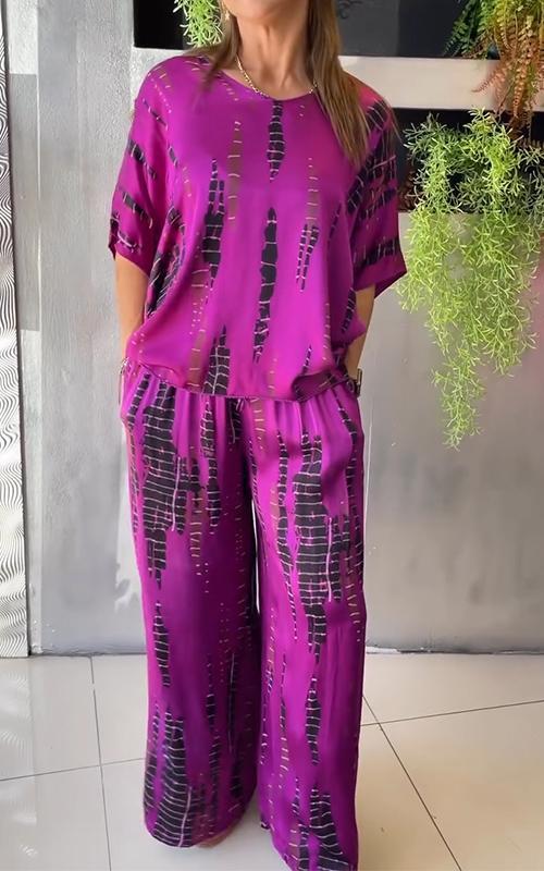 GIULIA - Set casual stampato multicolore