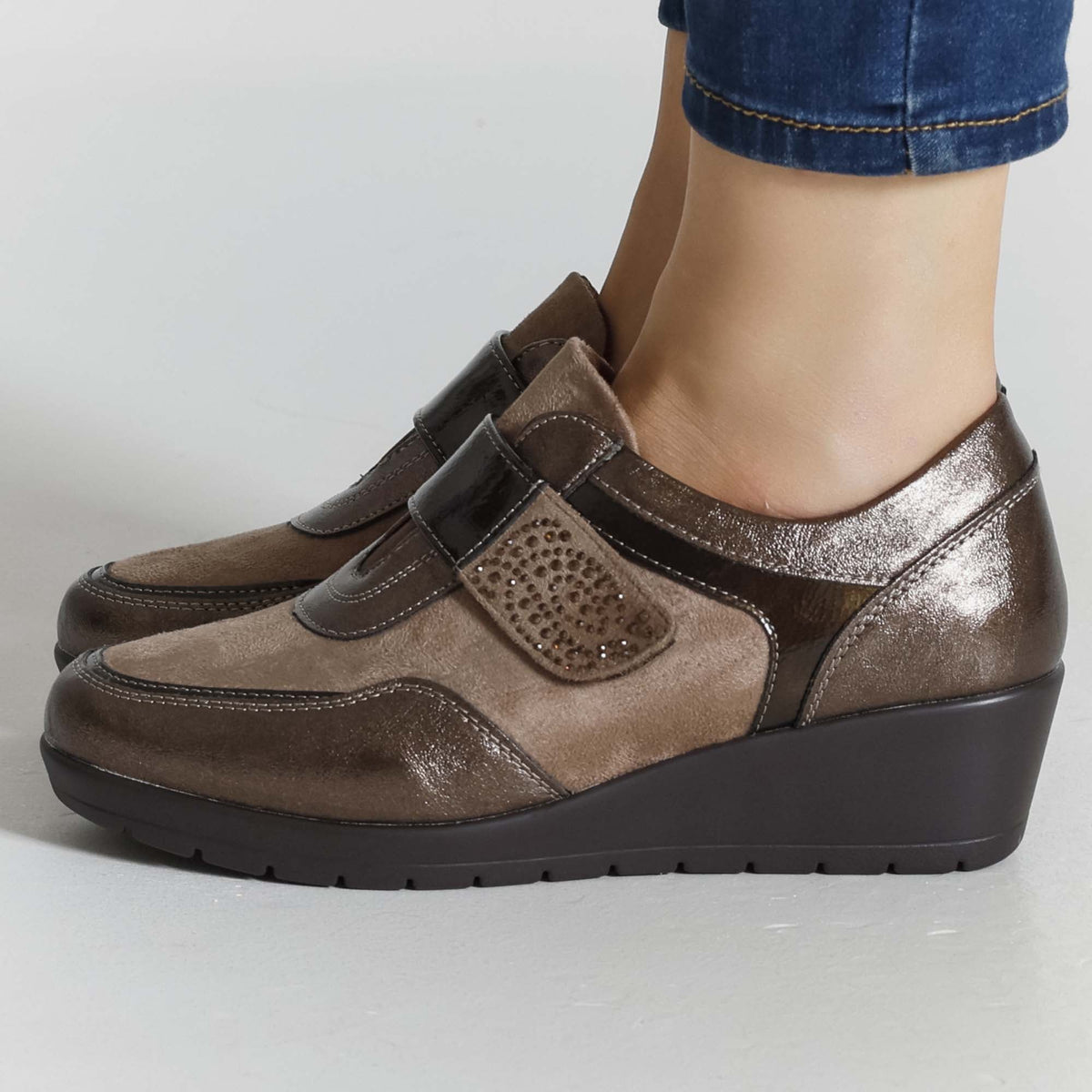 Katia - Sneaker Comfort con zeppa