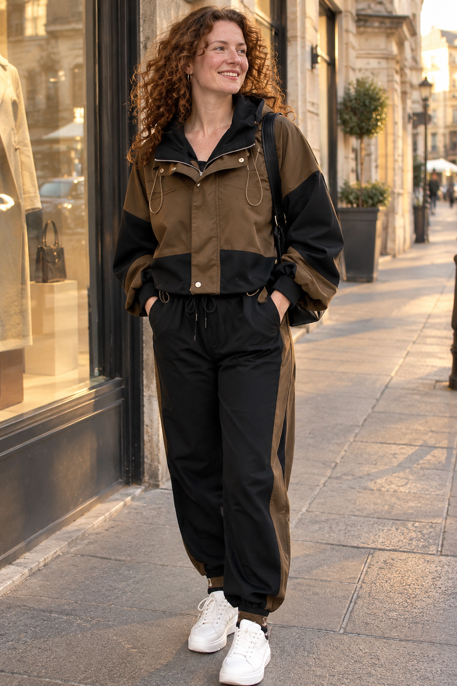 GRECI - Set due pezzi sportivo elegante in stile coreano