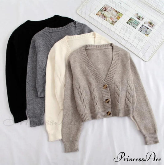 BINASCO - Cardigan in maglia a tinta unita