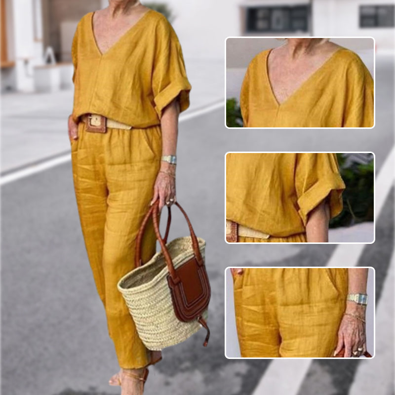 ALESSIA - Set due pezzi casual multicolore