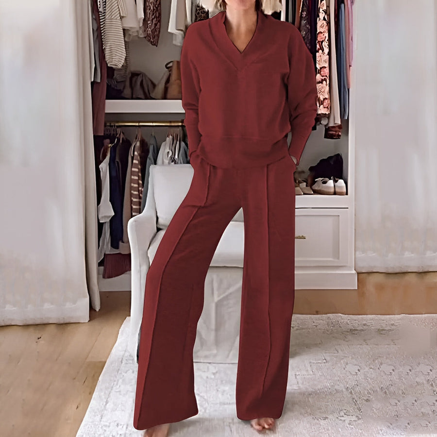 AURORA - Completo donna 2 pezzi chic e comodo, vari colori