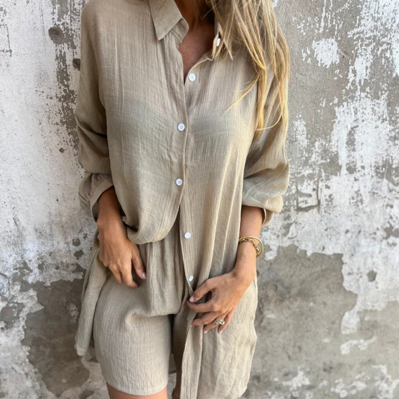 CHIARA - Completo sportivo estivo donna in due pezzi