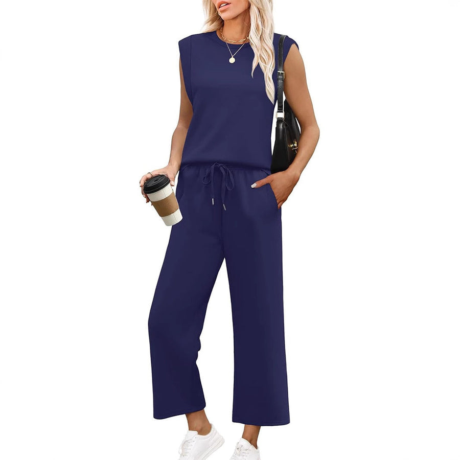 GIULIA - Completo due pezzi blu, nero, khaki o blu navy