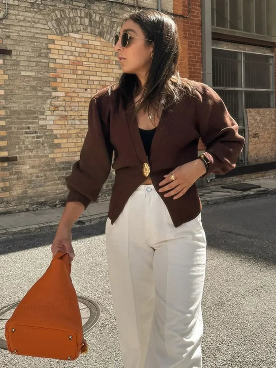 ZUBIENA - Cardigan slim fit con scollo a V