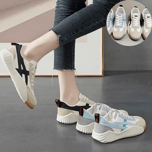 AURORA - Sneakers ortopediche donna sky blue/nere